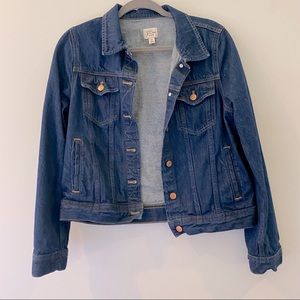 J Crew jean jacket dark wash size medium